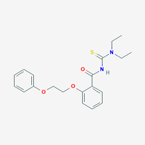 molecular formula C20H24N2O3S B495975 N-(diethylcarbamothioyl)-2-(2-phenoxyethoxy)benzamide 