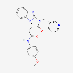 N-(4-methoxyphenyl)-2-[2-oxo-1-(3-pyridinylmethyl)-2,3-dihydro-1H-imidazo[1,2-a]benzimidazol-3-yl]acetamide