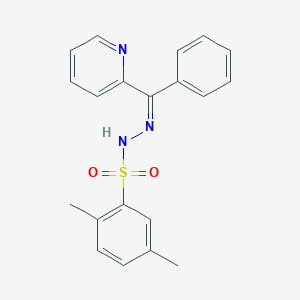 molecular formula C20H19N3O2S B4959762 2,5-dimethyl-N'-[phenyl(2-pyridinyl)methylene]benzenesulfonohydrazide 