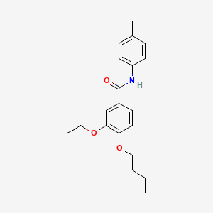 molecular formula C20H25NO3 B4959796 4-butoxy-3-ethoxy-N-(4-methylphenyl)benzamide 