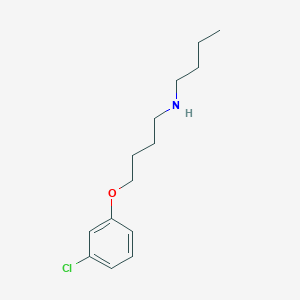 molecular formula C14H22ClNO B4959850 N-butyl-4-(3-chlorophenoxy)-1-butanamine 