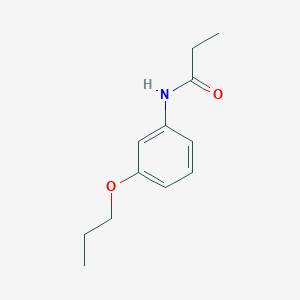 molecular formula C12H17NO2 B495986 N-(3-propoxyphenyl)propanamide 