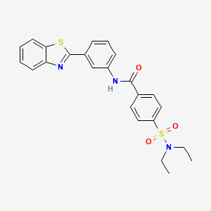 molecular formula C24H23N3O3S2 B4959862 N-[3-(1,3-benzothiazol-2-yl)phenyl]-4-[(diethylamino)sulfonyl]benzamide 
