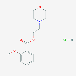 molecular formula C14H20ClNO4 B4959884 2-(4-morpholinyl)ethyl 2-methoxybenzoate hydrochloride 