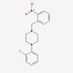 molecular formula C17H18FN3O2 B4959897 1-(2-fluorophenyl)-4-(2-nitrobenzyl)piperazine 