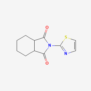 molecular formula C11H12N2O2S B4959904 2-(1,3-thiazol-2-yl)hexahydro-1H-isoindole-1,3(2H)-dione CAS No. 16132-02-8