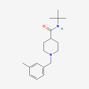 molecular formula C18H28N2O B4959919 N-(tert-butyl)-1-(3-methylbenzyl)-4-piperidinecarboxamide 