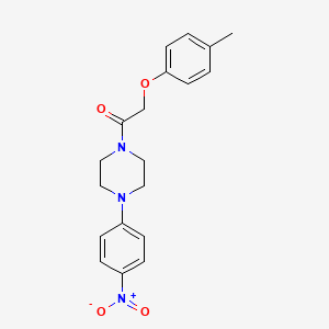 molecular formula C19H21N3O4 B4959935 1-[(4-methylphenoxy)acetyl]-4-(4-nitrophenyl)piperazine 