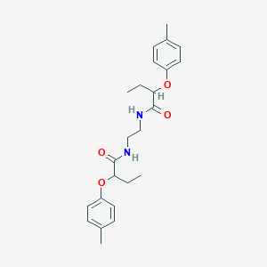molecular formula C24H32N2O4 B495996 2-(4-methylphenoxy)-N-(2-{[2-(4-methylphenoxy)butanoyl]amino}ethyl)butanamide 