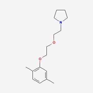 molecular formula C16H25NO2 B4959975 1-{2-[2-(2,5-dimethylphenoxy)ethoxy]ethyl}pyrrolidine 
