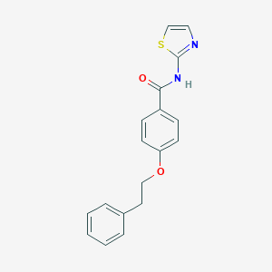 molecular formula C18H16N2O2S B495998 4-(2-phenylethoxy)-N-(1,3-thiazol-2-yl)benzamide 