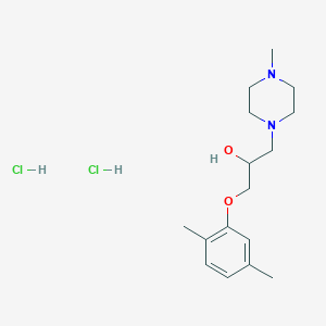 molecular formula C16H28Cl2N2O2 B4960013 1-(2,5-dimethylphenoxy)-3-(4-methyl-1-piperazinyl)-2-propanol dihydrochloride 