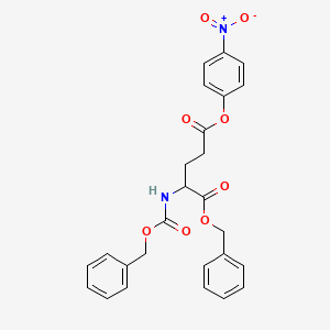 molecular formula C26H24N2O8 B4960052 1-benzyl 5-(4-nitrophenyl) N-[(benzyloxy)carbonyl]glutamate 