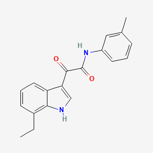 molecular formula C19H18N2O2 B4960078 2-(7-ethyl-1H-indol-3-yl)-N-(3-methylphenyl)-2-oxoacetamide 
