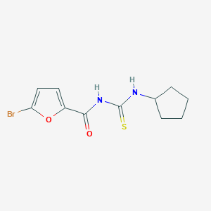 molecular formula C11H13BrN2O2S B496008 5-bromo-N-(cyclopentylcarbamothioyl)furan-2-carboxamide 