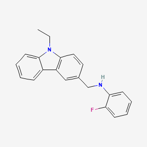 molecular formula C21H19FN2 B4960083 N-[(9-ethyl-9H-carbazol-3-yl)methyl]-2-fluoroaniline 