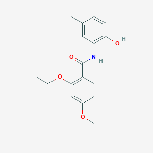 molecular formula C18H21NO4 B496010 2,4-diethoxy-N-(2-hydroxy-5-methylphenyl)benzamide 
