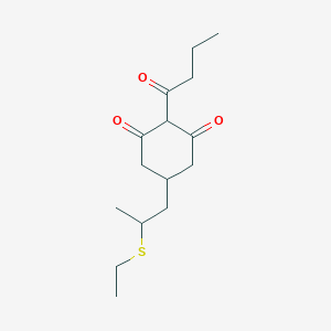 molecular formula C15H24O3S B4960104 2-butyryl-5-[2-(ethylthio)propyl]-1,3-cyclohexanedione 