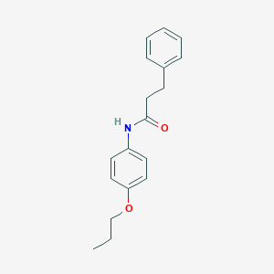 molecular formula C18H21NO2 B496011 3-phenyl-N-(4-propoxyphenyl)propanamide 
