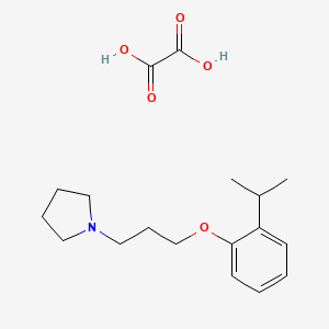 molecular formula C18H27NO5 B4960119 1-[3-(2-isopropylphenoxy)propyl]pyrrolidine oxalate 