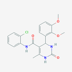 molecular formula C20H20ClN3O4 B4960149 N-(2-chlorophenyl)-4-(2,3-dimethoxyphenyl)-6-methyl-2-oxo-1,2,3,4-tetrahydro-5-pyrimidinecarboxamide CAS No. 5873-36-9