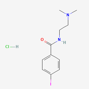 molecular formula C11H16ClIN2O B4960153 N-[2-(dimethylamino)ethyl]-4-iodobenzamide hydrochloride 
