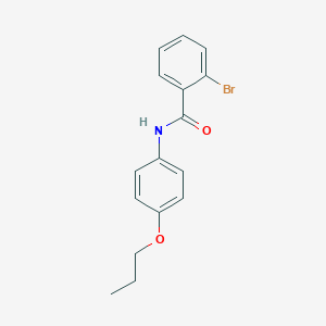 molecular formula C16H16BrNO2 B496021 2-bromo-N-(4-propoxyphenyl)benzamide 