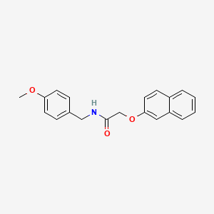 molecular formula C20H19NO3 B4960217 N-(4-methoxybenzyl)-2-(2-naphthyloxy)acetamide 
