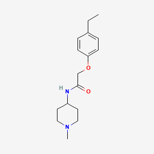 molecular formula C16H24N2O2 B4960220 2-(4-ethylphenoxy)-N-(1-methyl-4-piperidinyl)acetamide 