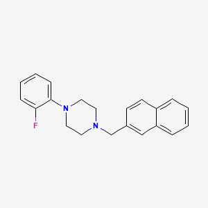 molecular formula C21H21FN2 B4960221 1-(2-fluorophenyl)-4-(2-naphthylmethyl)piperazine 