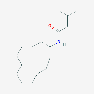 molecular formula C17H31NO B4960245 N-cyclododecyl-3-methyl-2-butenamide 