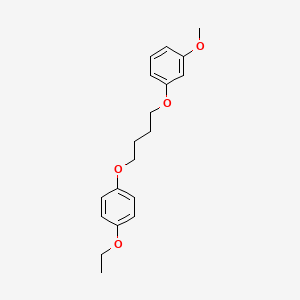 molecular formula C19H24O4 B4960247 1-[4-(4-ethoxyphenoxy)butoxy]-3-methoxybenzene 