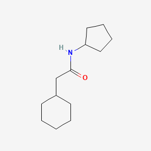 molecular formula C13H23NO B4960255 2-cyclohexyl-N-cyclopentylacetamide 