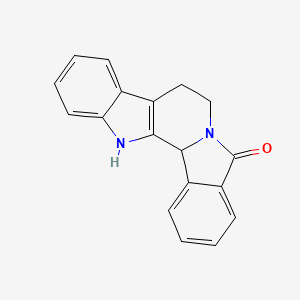 molecular formula C18H14N2O B4960264 7,8,13,13b-tetrahydro-5H-benzo[1,2]indolizino[8,7-b]indol-5-one CAS No. 65020-20-4