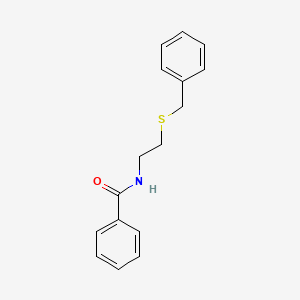 molecular formula C16H17NOS B4960266 N-[2-(benzylthio)ethyl]benzamide 