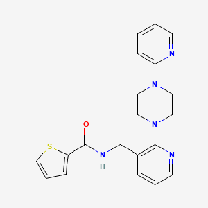 molecular formula C20H21N5OS B4960277 N-({2-[4-(2-pyridinyl)-1-piperazinyl]-3-pyridinyl}methyl)-2-thiophenecarboxamide 