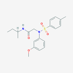 molecular formula C20H26N2O4S B4960281 N~1~-(sec-butyl)-N~2~-(3-methoxyphenyl)-N~2~-[(4-methylphenyl)sulfonyl]glycinamide 