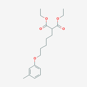 diethyl [5-(3-methylphenoxy)pentyl]malonate