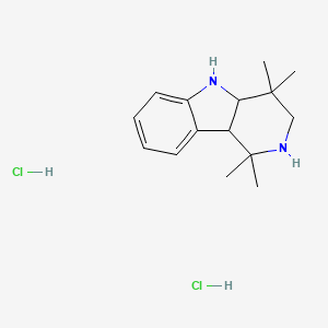 molecular formula C15H24Cl2N2 B4960286 1,1,4,4-tetramethyl-2,3,4,4a,5,9b-hexahydro-1H-pyrido[4,3-b]indole dihydrochloride 