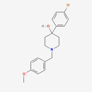 molecular formula C19H22BrNO2 B4960290 4-(4-bromophenyl)-1-(4-methoxybenzyl)-4-piperidinol 