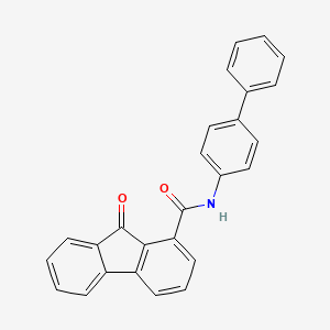 molecular formula C26H17NO2 B4960293 N-4-biphenylyl-9-oxo-9H-fluorene-1-carboxamide CAS No. 5478-44-4
