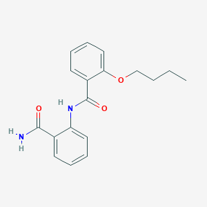 molecular formula C18H20N2O3 B496031 2-[(2-Butoxybenzoyl)amino]benzamide 