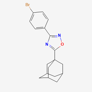 molecular formula C18H19BrN2O B4960319 5-(1-adamantyl)-3-(4-bromophenyl)-1,2,4-oxadiazole 