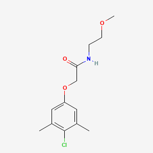 2-(4-chloro-3,5-dimethylphenoxy)-N-(2-methoxyethyl)acetamide