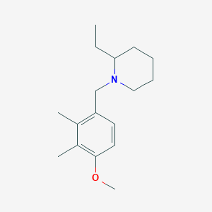 molecular formula C17H27NO B4960334 2-ethyl-1-(4-methoxy-2,3-dimethylbenzyl)piperidine 