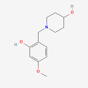 molecular formula C13H19NO3 B4960385 1-(2-hydroxy-4-methoxybenzyl)-4-piperidinol 