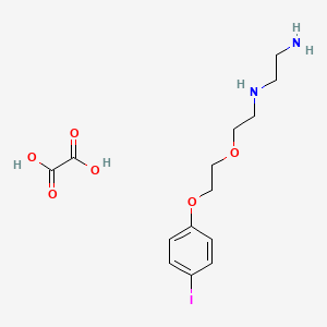 N-{2-[2-(4-iodophenoxy)ethoxy]ethyl}-1,2-ethanediamine oxalate