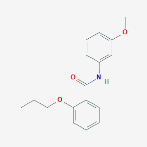 molecular formula C17H19NO3 B496040 N-(3-methoxyphenyl)-2-propoxybenzamide 