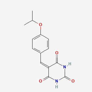 molecular formula C14H14N2O4 B4960400 5-(4-isopropoxybenzylidene)-2,4,6(1H,3H,5H)-pyrimidinetrione 