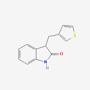 molecular formula C13H11NOS B4960408 3-(3-thienylmethyl)-1,3-dihydro-2H-indol-2-one 